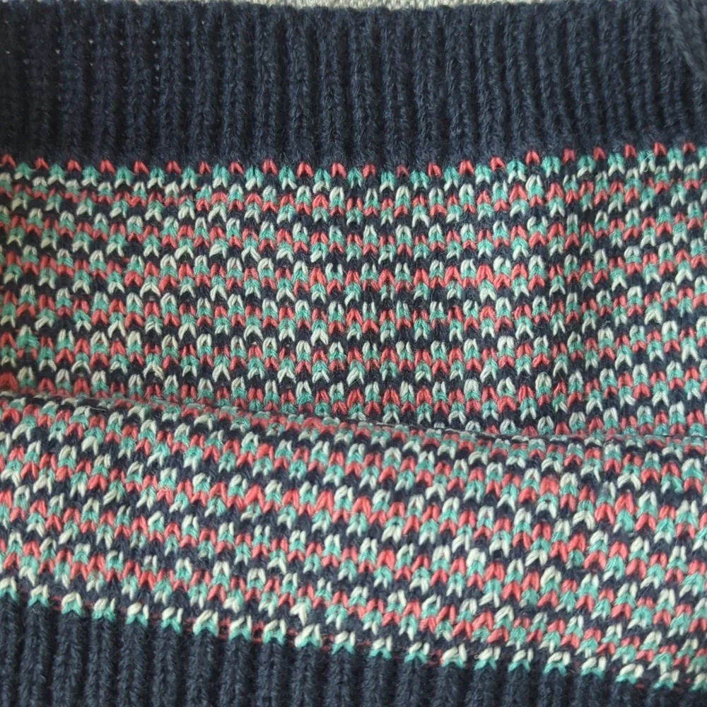 Kevia Multicolor Geometric Knit Square Tote‎ Bag 14